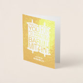 Modern Torah Vielen Dank Folienkarte (Vorderseite)