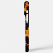 Modern Tortoiseshell Monogram Case-Mate iPhone Hülle (Rückseite / Links)