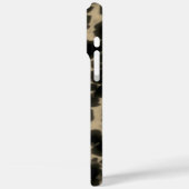 Modern Tortoiseshell Monogram Case-Mate iPhone Hülle (Rückseite / Links)