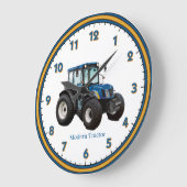 Modern Tractor Acrylic Wall Clock Große Wanduhr (Winkel)