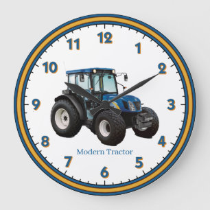Modern Tractor Acrylic Wall Clock Große Wanduhr