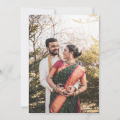 Modern & Traditional Gold Mehndi Indian Wedding Einladung (Rückseite)