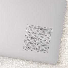 Modern Transparent Business Label – Custom Text