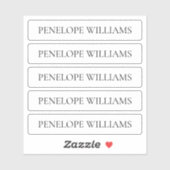 Modern Transparent Business Label – Custom Text (Blatt)