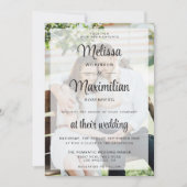 Modern transparenter QR-Code 2 Foto online UAWG Einladung (Vorderseite)