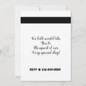 Modern Trauzeuge Bow Brush Script Request Einladung (Rückseite)