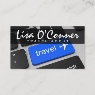 Modern Travel Agent Agency Company Business Card Visitenkarte