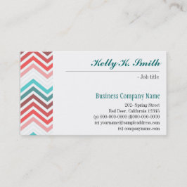 modern, trendig, cool, stilvoll und farbenfroh Zic Visitenkarte