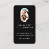 Modern & Trendy 2 Photo Personal Fitness Trainer Visitenkarte (Rückseite)