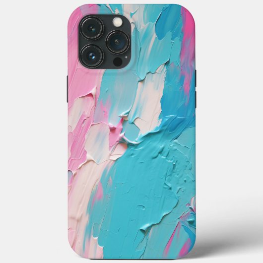 Modern Trendy 3D Oil Paint Pastel No. 1030 Case-Mate iPhone Hülle (Rückseite)
