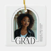 Modern Trendy Arch Photo Grad Keramikornament (Vorderseite)