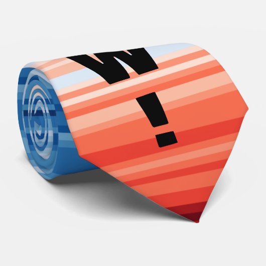 Modern Trendy Birthday Holiday Gift Climate Stripe Krawatte (Gerollt)