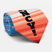 Modern Trendy Birthday Holiday Gift Climate Stripe Krawatte (Gerollt)