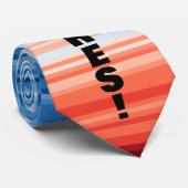 Modern Trendy Birthday Holiday Gift Climate Stripe Krawatte (Gerollt)