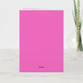 Modern Trendy Bright Pink Happy Mother's Day  Karte (Rückseite)