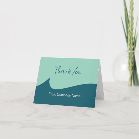 Modern Trendy Business Thank You Cards Dankeskarte (Vorderseite)