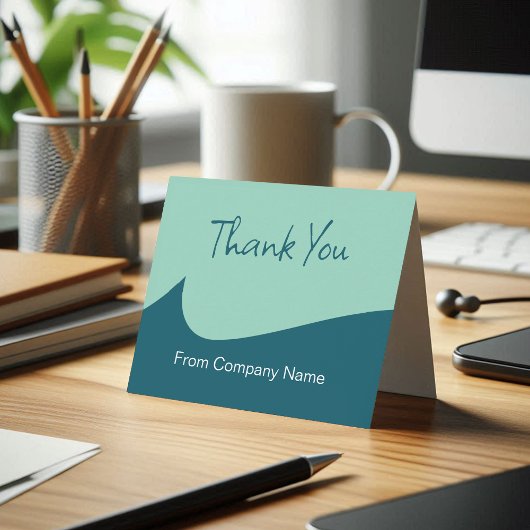Modern Trendy Business Thank You Cards Dankeskarte