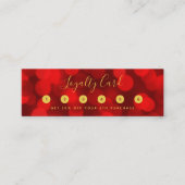 Modern Trendy Calligraphy Ruby Red Bokeh Lights Treuekarte (Vorderseite)