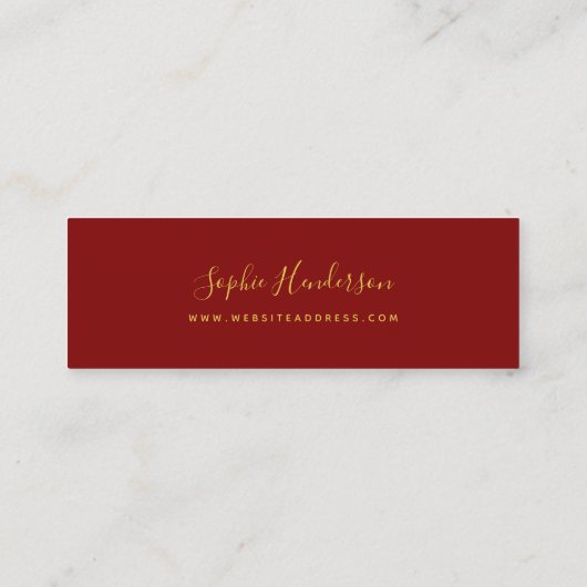 Modern Trendy Calligraphy Ruby Red Bokeh Lights Treuekarte (Rückseite)