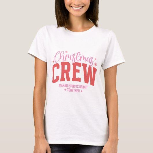 Modern Trendy Christmas Crew Women's T-Shirt (Vorderseite)
