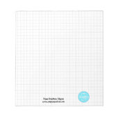 Modern Trendy Company Business Logo Office Branded Notizblock (Vorderseite)