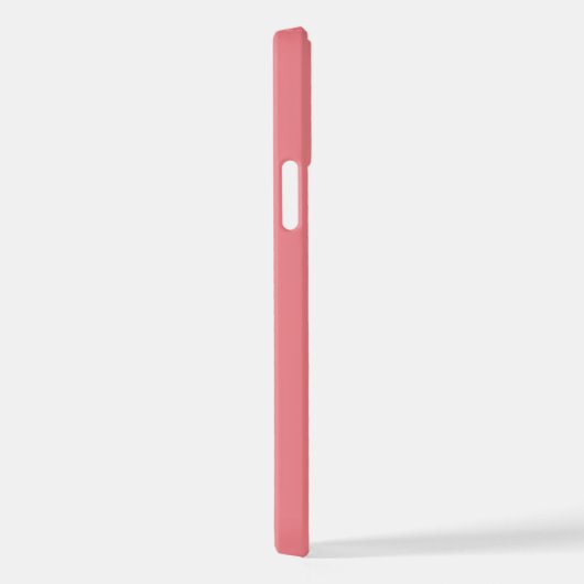 Modern Trendy Coral Pink Kalligraphie Name iPhone Hülle (Rechte Seite)