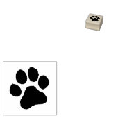 Modern Trendy Dog Pet Paw Print Cute Gummistempel (Stempel)
