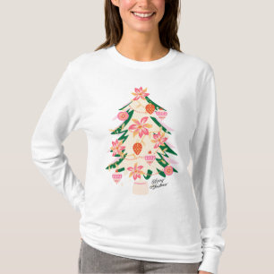 MODERN Trendy festliche Retro Weihnachten Baum Url T-Shirt