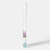 Modern trendy Flamingo Pink Girly Name Case-Mate iPhone Hülle (Rückseite / Rechts)