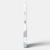 Modern trendy Flamingo Pink Girly Name Case-Mate iPhone Hülle (Rückseite / Links)