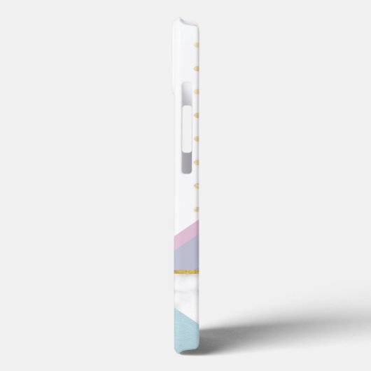 Modern trendy Flamingo Pink Girly Name Case-Mate iPhone Hülle (Rückseite / Links)