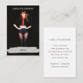 Modern Trendy Foto Visitenkarte (Vorne/Hinten)