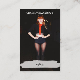 Modern Trendy Foto Visitenkarte