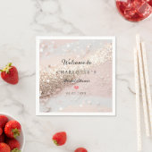 Modern, trendy, Glitzer Serviette (Beispiel)