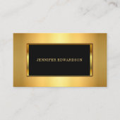 Modern trendy Gold Glitter stylish professional Visitenkarte (Vorderseite)