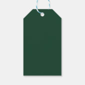 Modern Trendy Green Frohe Weihnachten Geschenkanhänger (Rückseite)