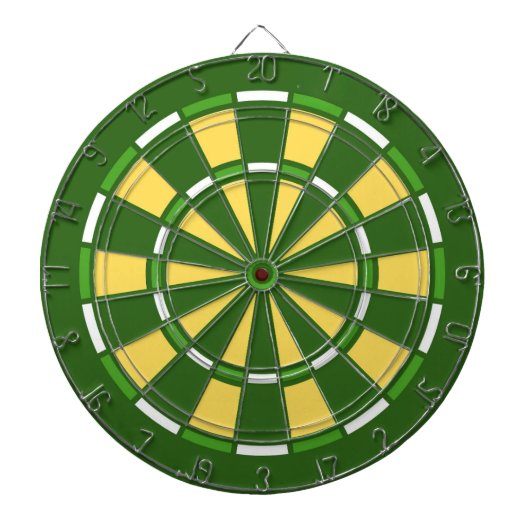 Modern trendy grün und gelb dartscheibe (vorne)