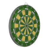 Modern trendy grün und gelb dartscheibe (Vorderseite Links)