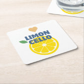 Modern Trendy Limoncello Lemon Rechteckiger Pappuntersetzer (angewinkelt)