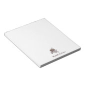 Modern Trendy Personalized Honey Bee Vintage Notizblock (angewinkelt)