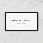 Modern, trendy, QR Code, Salon Visitenkarte (Vorderseite)