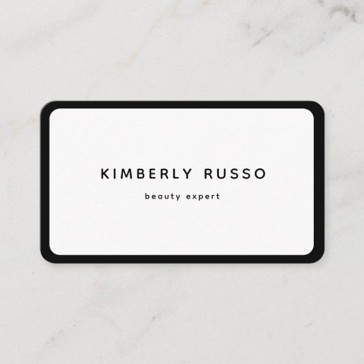 Modern, trendy, QR Code, Salon Visitenkarte (Vorderseite)