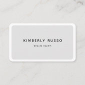 Modern, trendy, QR Code, Salon Visitenkarte (Vorderseite)