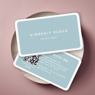 Modern, trendy, QR Code, Salon Visitenkarte
