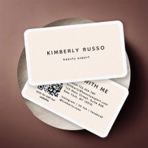 Modern, trendy, QR Code, Salon