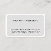 Modern, trendy, Salon Terminkarte (Rückseite)