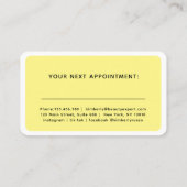 Modern, trendy, Salon Terminkarte (Rückseite)