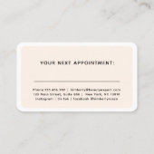 Modern, trendy, Salon Terminkarte (Rückseite)