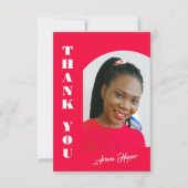 Modern Trendy Script Pink Graduation (Vorderseite)