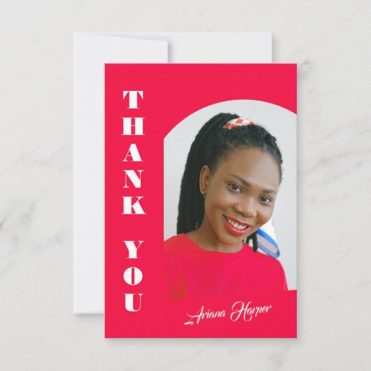 Modern Trendy Script Pink Graduation (Vorderseite)